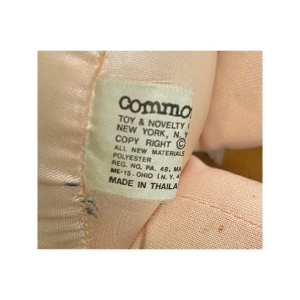 Vintage 1989 Commonwealth Ballerina Plush Doll Blonde Curly Hair Pink Tutu 15